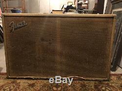 1963 Fender Brownface Speaker Cabinet 2x12 Vintage Cab Unloaded