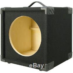 1x12 Bass Guitar Compact Empty Speaker Cabinet Black Carpet Finish