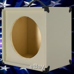 1x12 Guitar Speaker Extension Empty Cabinet Ivory White Texture