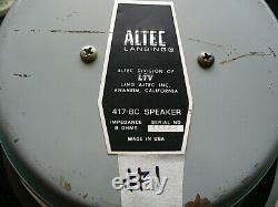 1. Vintage ALTEC 12 AlNiCo 417-8C 70s Speaker Santana-ish Sound, VGC, Tested
