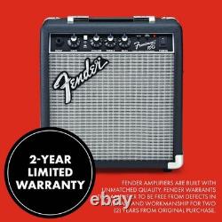 10-Watt Electric Guitar Amplifier, Compact Practice Amp, Black/Silver, Great Sou