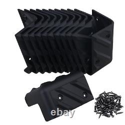 108pcs Plastic Corner for Speaker Cabinet Guitar Amplifier 90 Degree