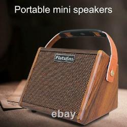 15W Acoustic Guitar Amplifier Mini Singing Amp Bluetooth Speaker Mic input