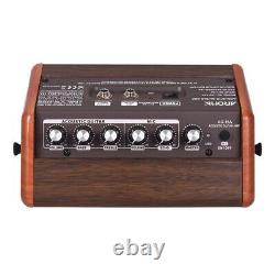 15W Acoustic Guitar Amplifier Portable Amp Rechargeable BT Speaker Practice E3N0