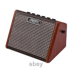 15W Portable Acoustic Guitar Amplifier Amp BT Speaker Built-in Rechargeable qs