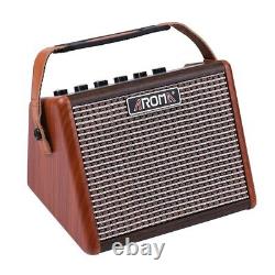 15W Portable Acoustic Guitar Amplifier Amp BT Speaker Built-in Rechargeable xK