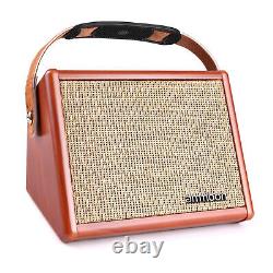 15W Portable Acoustic Guitar Amplifier Amp BT Speaker with Microphone Input P3U4