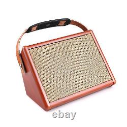 15W Portable Acoustic Guitar Amplifier BT Speaker Amp with Microphone Input O2Q1