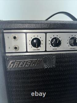 1960s Gretsch Broadcaster Mini Lead 50 Solid State Guitar Amplifier RARE Works