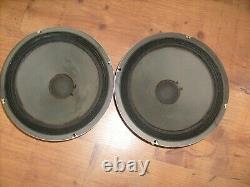 1966 CTS Pair RED Vintage 12 Inch Speaker Woofer for guitar amplifier +