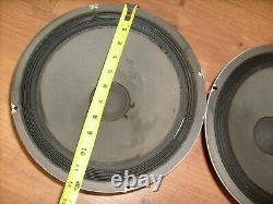 1966 CTS Pair RED Vintage 12 Inch Speaker Woofer for guitar amplifier +