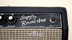 1966 Fender Super Reverb Blackface Tube Amp Ceramic Speakers, Export Transformer