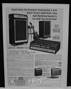1968 Heathkit guitar amplifier and matching speakers print Ad