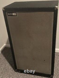 1968 Sunn 4x12 cabinet with Jensen C12-N Speakers. Rare, Very Clean. W Cover