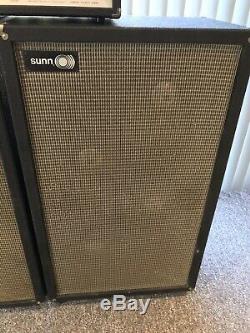 1968 Sunn Coliseum PA Amplifier withDynaco, with 2-4x12 Cabs Jensen C-12N Speakers