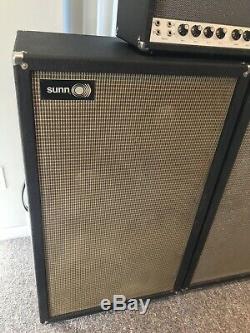 1968 Sunn Coliseum PA Amplifier withDynaco, with 2-4x12 Cabs Jensen C-12N Speakers