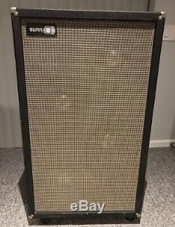 1969-70 Sunn cabinet with Eminence 4x12 Alnico Speakers. Very Clean. All Original