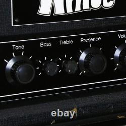 1973 White LW-100 Vintage Electric Guitar Amplifier by Matamp RARE Half Stack OG