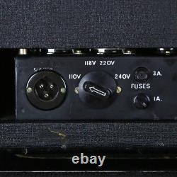 1973 White LW-100 Vintage Electric Guitar Amplifier by Matamp RARE Half Stack OG