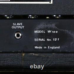 1973 White LW-100 Vintage Electric Guitar Amplifier by Matamp RARE Half Stack OG