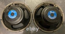 1984 Set Of (2) Fender Guitar Amp 12 Inch Special Design Speakers 8 Ohm