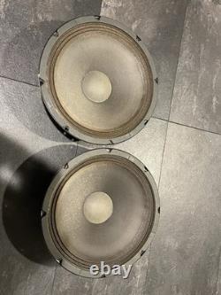 1984 Set Of (2) Fender Guitar Amp 12 Inch Special Design Speakers 8 Ohm