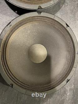 1984 Set Of (2) Fender Guitar Amp 12 Inch Special Design Speakers 8 Ohm