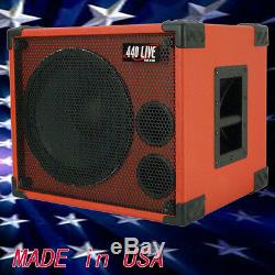 1X12 Bass Guitar Speaker Cabinet 350W 8 Ohms Fire Red tolex 440LIVE BG1X12SHR