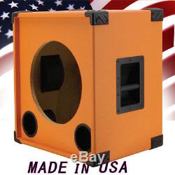 1X15 Empty Bass Guitar Speaker Cabinet Orange Tolex