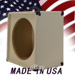 1X15 Empty Guitar Speaker Cabinet For 15 JBL E130-E140 Blonde White Tolex