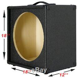 1X15 Empty Guitar Speaker Cabinet For 15 JBL E130 or E140 Charcoal Black Tolex
