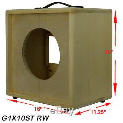 1x10 solid Pine, Raw wood Extension Guitar speaker Empty cabinet G1X10ST RW