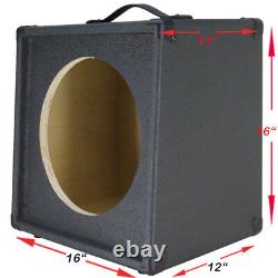 1x12 Extension Guitar speaker Empty cabinet Charcoal Black Tolex G1X12SL-CBTLX