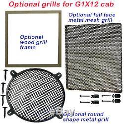 1x12 Extension Guitar speaker Empty cabinet Charcoal Black Tolex G1X12ST-CBTLX