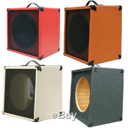 1x12 Guitar Speaker Extension Cabinet Empty Fire Hot Red Texture Tolex