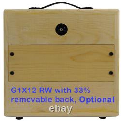 1x12 Raw pine wood extension guitar speaker empty cabinet unfinish, G1X12SLRW