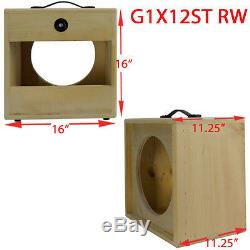 1x12 solid Pine, Raw wood Extension Guitar speaker Empty cabinet G1X12ST RW