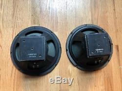 2 Vintage Eminence 12 1976 16-ohm Guitar Amp Square Magnet Speakers P12PPGF16AX