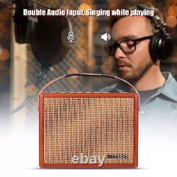 25W Portable Acoustic Guitar Amplifier Amp Rechargeable Wireless BT Speaker O1O0