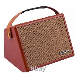 25W Portable Acoustic Guitar Amplifier Amp Wireless BT Speaker Rechargeable G7H4