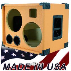 2X10 Bass Guitar Speaker Cabinet Empty, Orange Tolex BG2X10HT