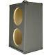 2x10 Vertical Slanted Guitar Speaker Empty Cabinet Charcoal Black Tolex G2x10vsl