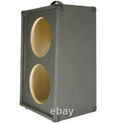 2X10 Vertical Slanted guitar Speaker Empty Cabinet Charcoal Black tolex G2X10VSL