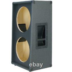 2X12 Vertical Slanted guitar Speaker Empty Cabinet Charcoal Black tolex G2X12VSL