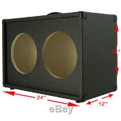 2x10 Guitar Speaker empty Cabinet Charcoal black Texture Tolex G2X10ST