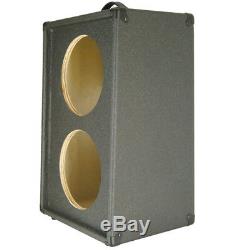 2x10 Vertical Guitar Speaker Empty Cabinet Charcoal black Tolex