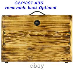 2x10 raw pine afterburn finish Guitar speaker cabinet w Celestion V10 speakers