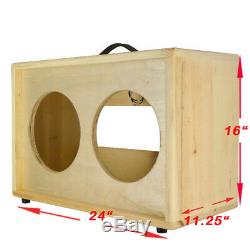 2x10 solid Pine, Raw wood Extension Guitar speaker Empty cabinet G2X10ST RW