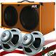2x12 Guitar Speaker Cabinet Orange Tolex Withcelestion Seventy 80 Speakers