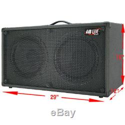 2x12 Guitar Speaker Cabinet WithCelestion Greenback Speakers Charcoal black Tolex